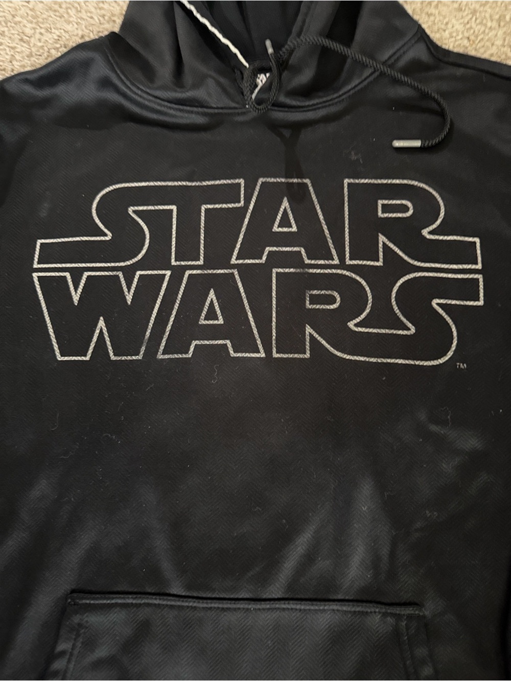Star Wars Black Performance Pullover Hoodie Men’s Large- great condition